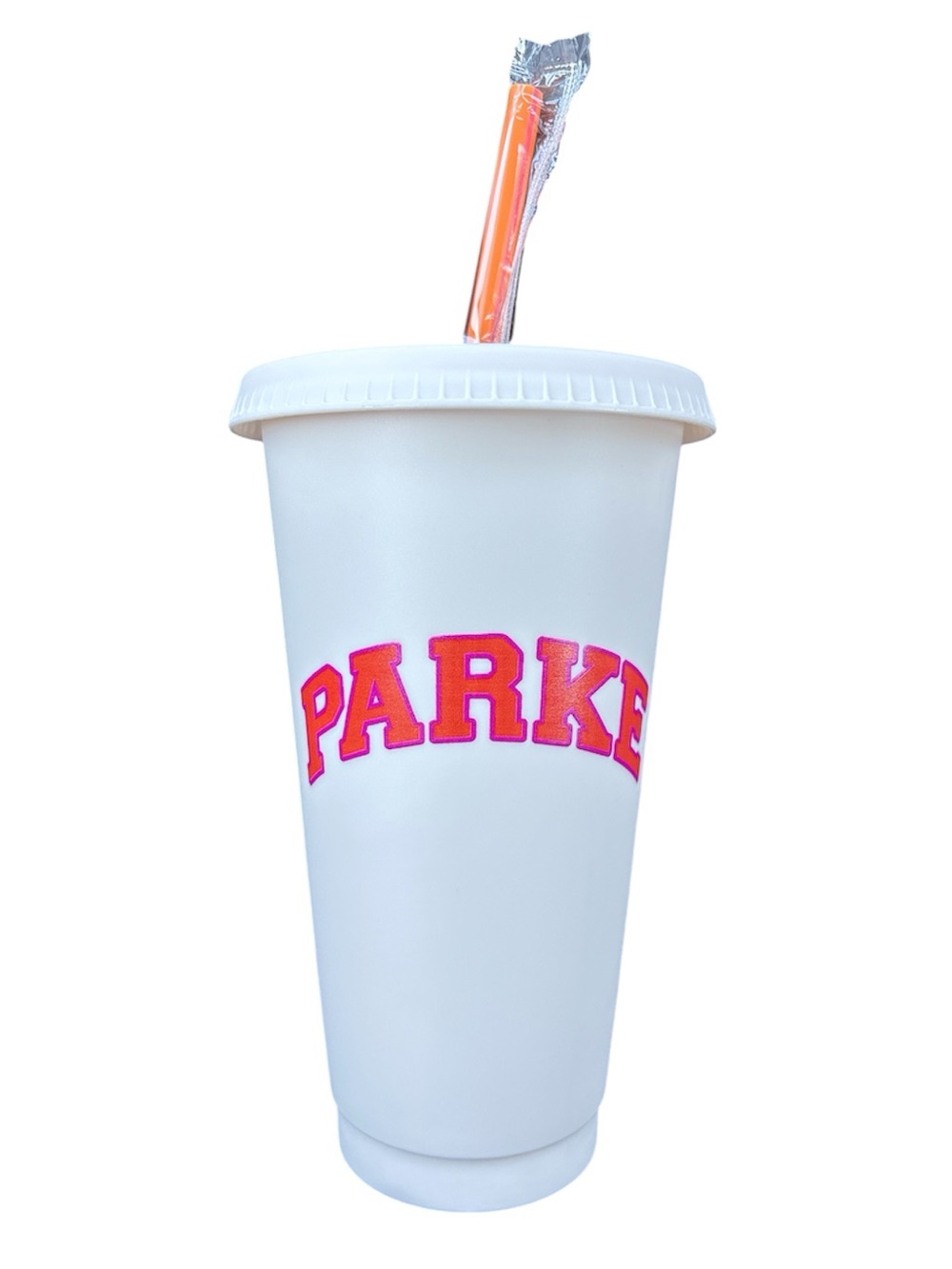 PARKE x DUNKIN Limited Edition Collab Tumbler Cup Latte Cream/Pink/Orange OS - Picture 3 of 7